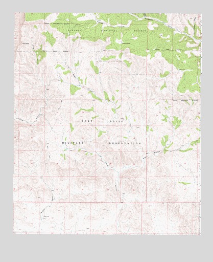 El Paso Canyon, NM USGS Topographic Map