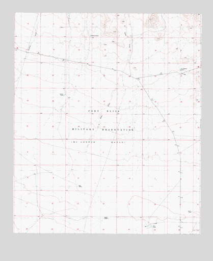 El Paso Draw, NM USGS Topographic Map