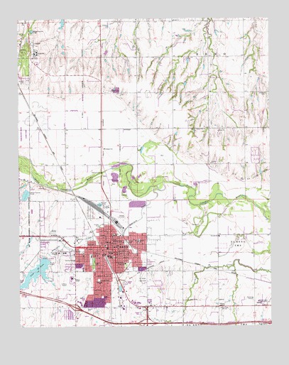 El Reno, OK USGS Topographic Map