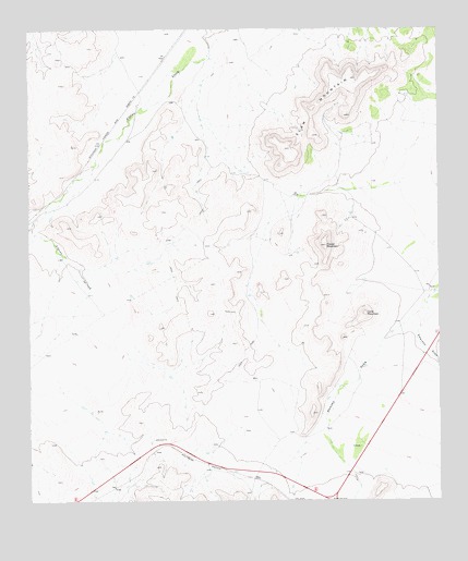 Elam Mountain, TX USGS Topographic Map