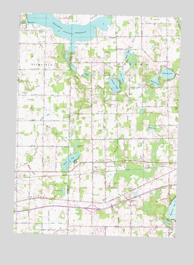 Elba, MI USGS Topographic Map