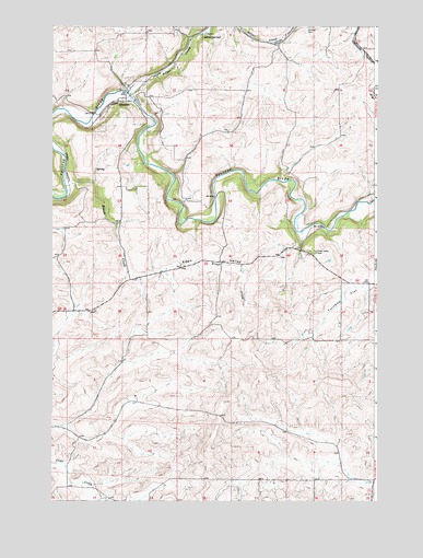 Elberton, WA USGS Topographic Map