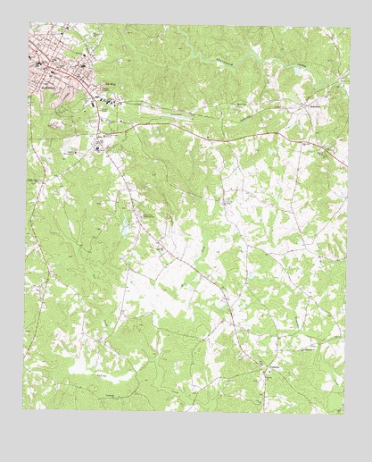 Elberton East, GA USGS Topographic Map