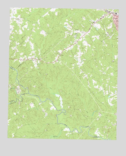 Elberton West, GA USGS Topographic Map