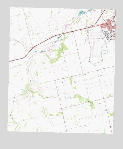 Elbow, TX USGS Topographic Map