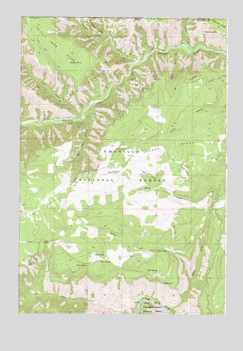 Elbow Creek, OR USGS Topographic Map
