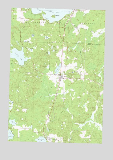 Elcho, WI USGS Topographic Map