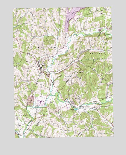 Elderton, PA USGS Topographic Map