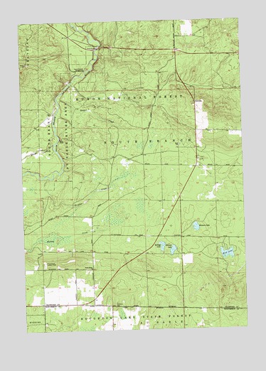 Eldorado, MI USGS Topographic Map