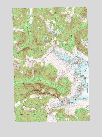 Eldorado Peak, WA USGS Topographic Map