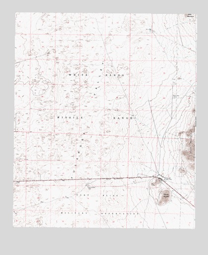 Elephant Mountain, NM USGS Topographic Map