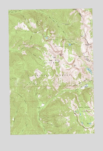 Elephant Peak, MT USGS Topographic Map