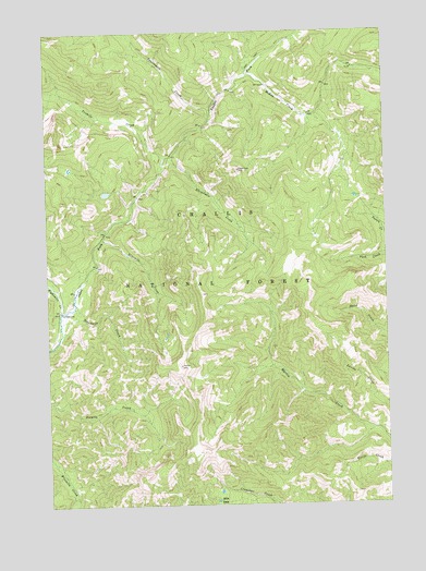 Elevenmile Creek, ID USGS Topographic Map