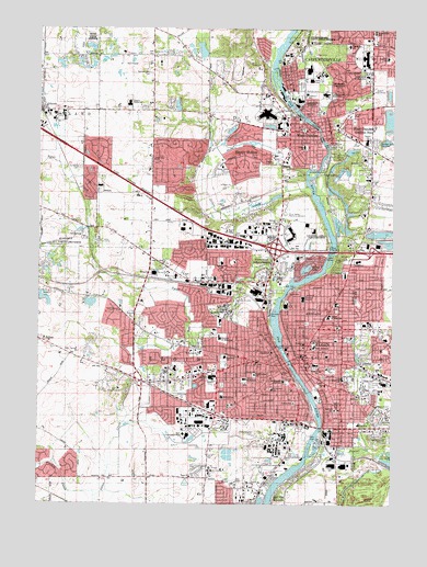 Elgin, IL USGS Topographic Map