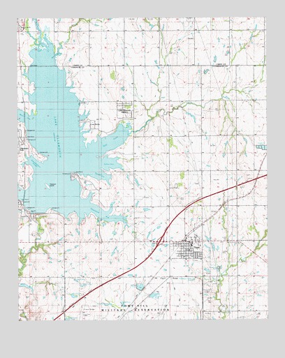 Elgin, OK USGS Topographic Map