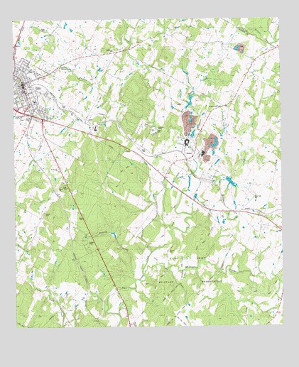 Elgin East, TX USGS Topographic Map
