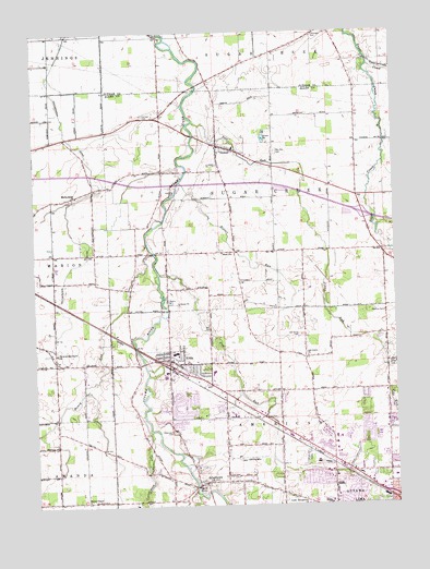 Elida, OH USGS Topographic Map