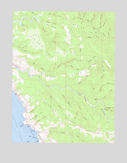 Elk, CA USGS Topographic Map