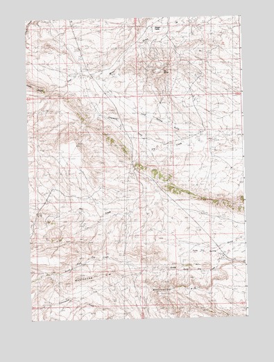 Elk Butte, WY USGS Topographic Map