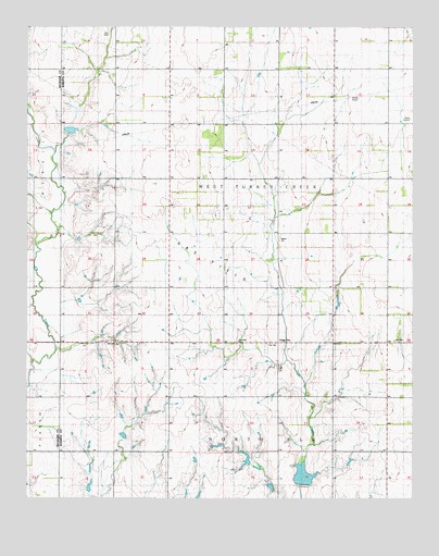 Elk City SE, OK USGS Topographic Map
