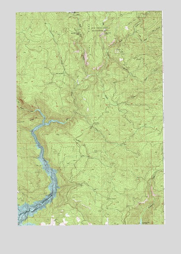Elk Creek Falls, ID USGS Topographic Map