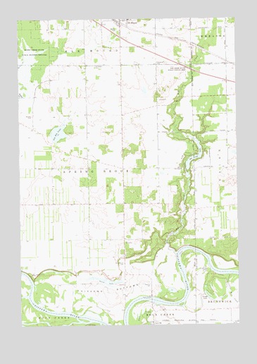 Elk Creek Lake, WI USGS Topographic Map