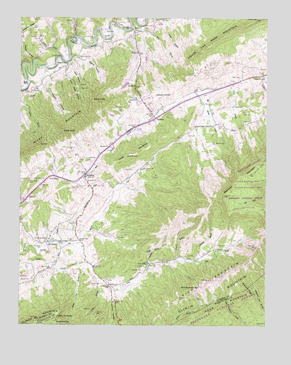 Elk Garden, VA USGS Topographic Map