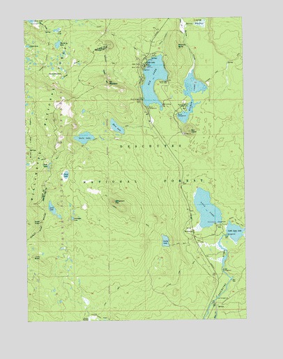 Elk Lake, OR USGS Topographic Map