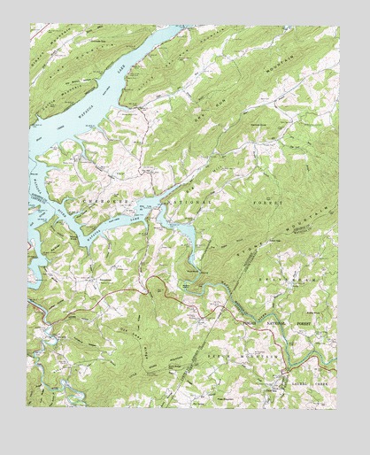 Elk Mills, TN USGS Topographic Map