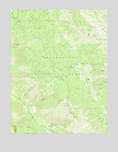 Elk Mountain, CA USGS Topographic Map