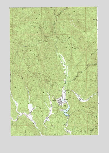 Elk River, ID USGS Topographic Map