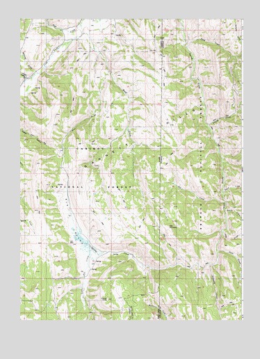 Elk Valley, ID USGS Topographic Map