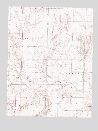 Elkader, KS USGS Topographic Map