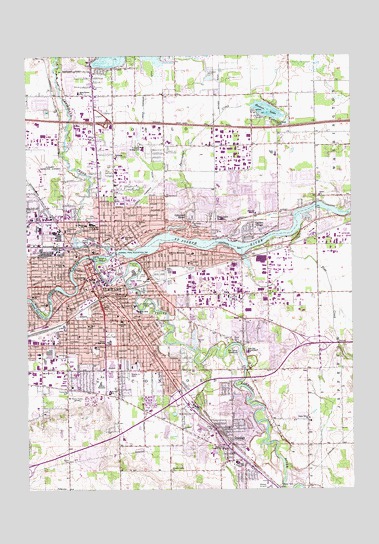 Elkhart, IN USGS Topographic Map