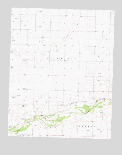Elkhart NE, KS USGS Topographic Map