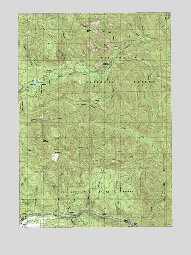 Elkhorn, OR USGS Topographic Map