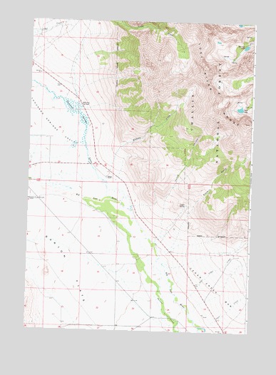 Elkhorn Creek, ID USGS Topographic Map