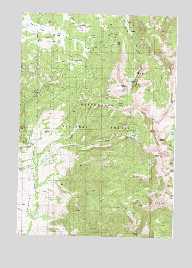 Elkhorn Hot Springs, MT USGS Topographic Map