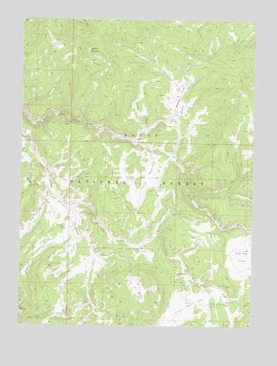 Elkhorn Mountain, CO USGS Topographic Map