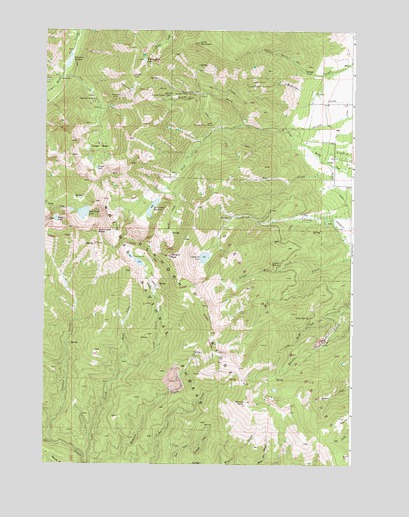 Elkhorn Peak, OR USGS Topographic Map
