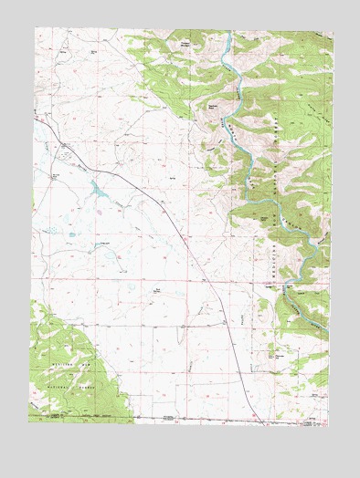 Elkhorn Point, WY USGS Topographic Map