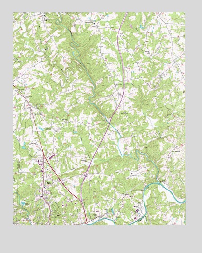 Elkin North, NC USGS Topographic Map