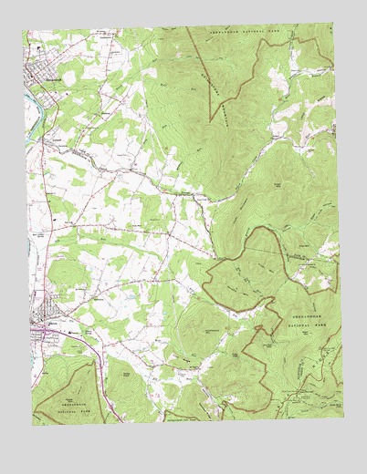Elkton East, VA USGS Topographic Map