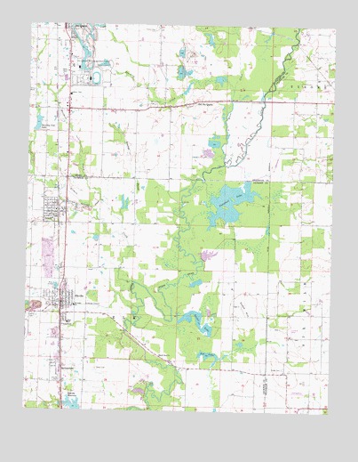 Elkville, IL USGS Topographic Map