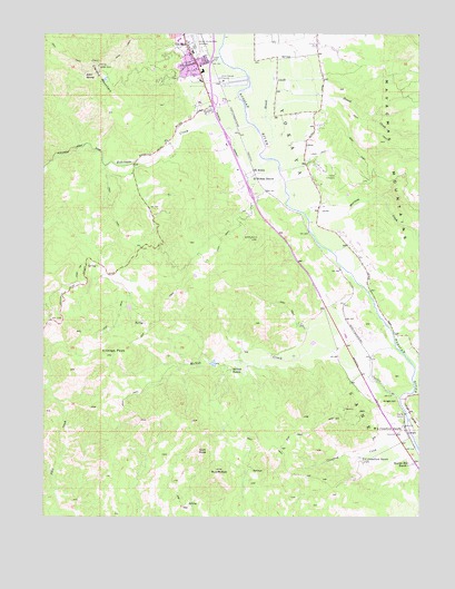 Elledge Peak, CA USGS Topographic Map