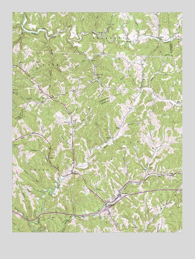 Ellenboro, WV USGS Topographic Map