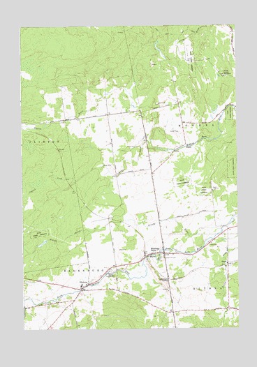 Ellenburg Depot, NY USGS Topographic Map