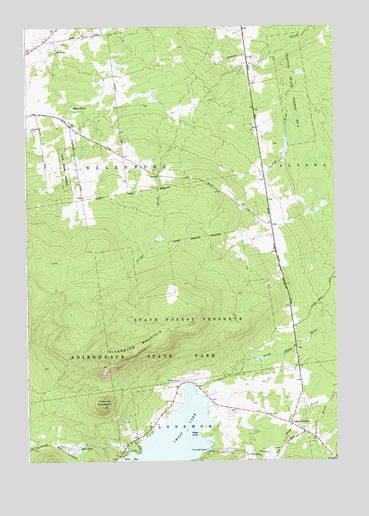 Ellenburg Mountain, NY USGS Topographic Map