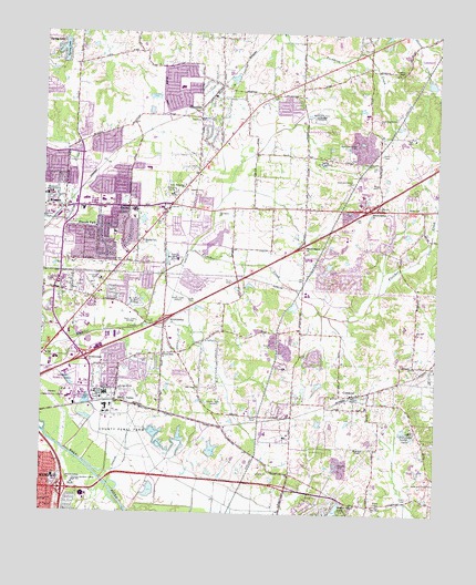 Ellendale, TN USGS Topographic Map