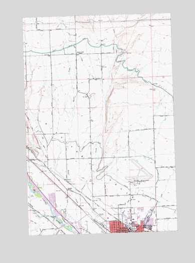 Ellensburg North, WA USGS Topographic Map